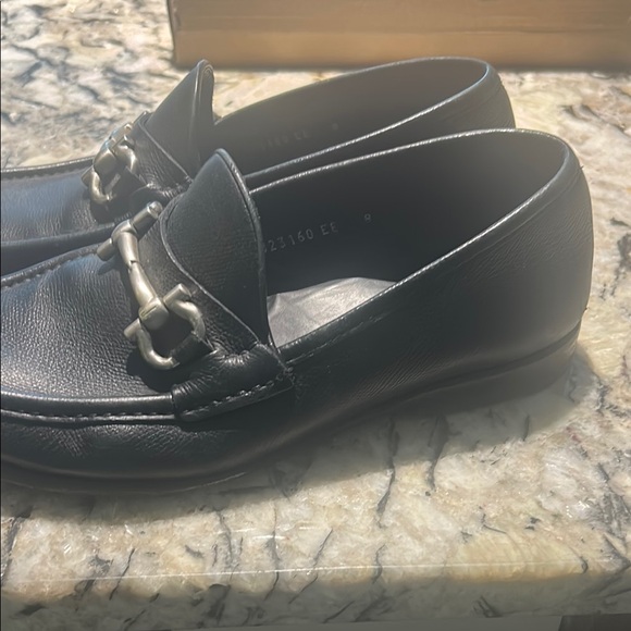 Salvatore Ferragamo Black Leather Slip-On Loafers main image 10